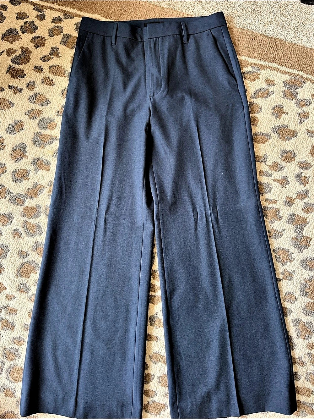Banana Republic Wide-Leg High-Rise Sculpted Trouser Blue Size 8